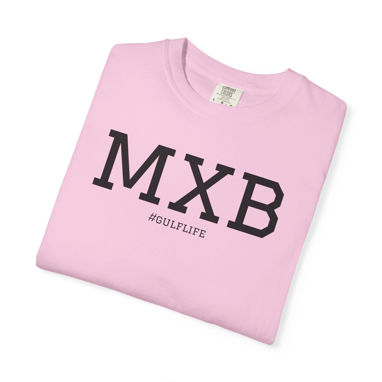 MXB Unisex Garment-Dyed T-shirt - Casual Streetwear Top