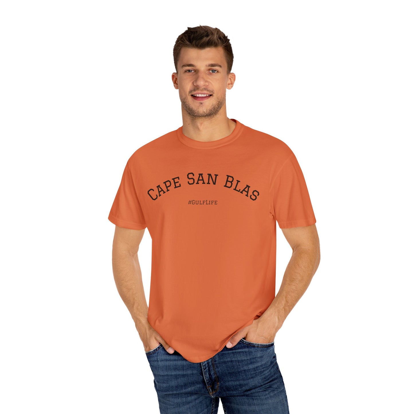 Cape San Blas Unisex Garment-Dyed T-Shirt, Beach Vibes Tee, Summer Vacation Shirt, Casual Wear, Gift for Water Lovers