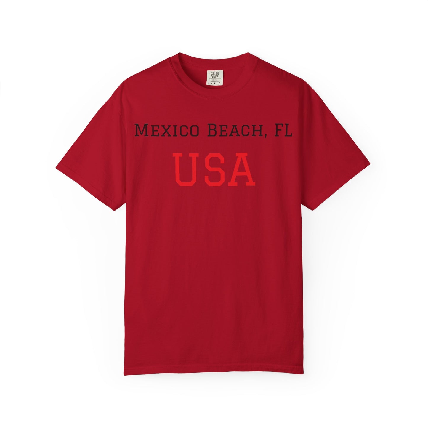 Mexico Beach USA Unisex Garment-Dyed T-Shirt