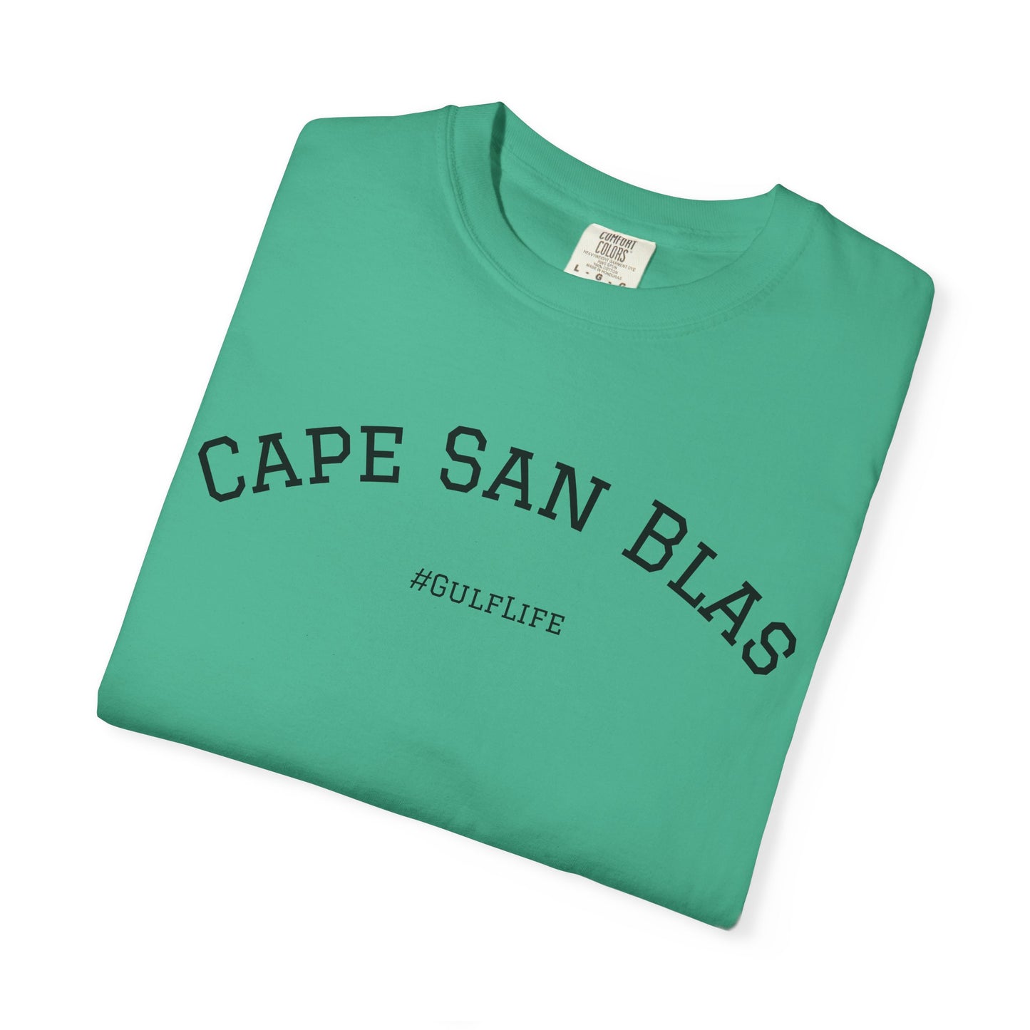 Cape San Blas Unisex Garment-Dyed T-Shirt, Beach Vibes Tee, Summer Vacation Shirt, Casual Wear, Gift for Water Lovers