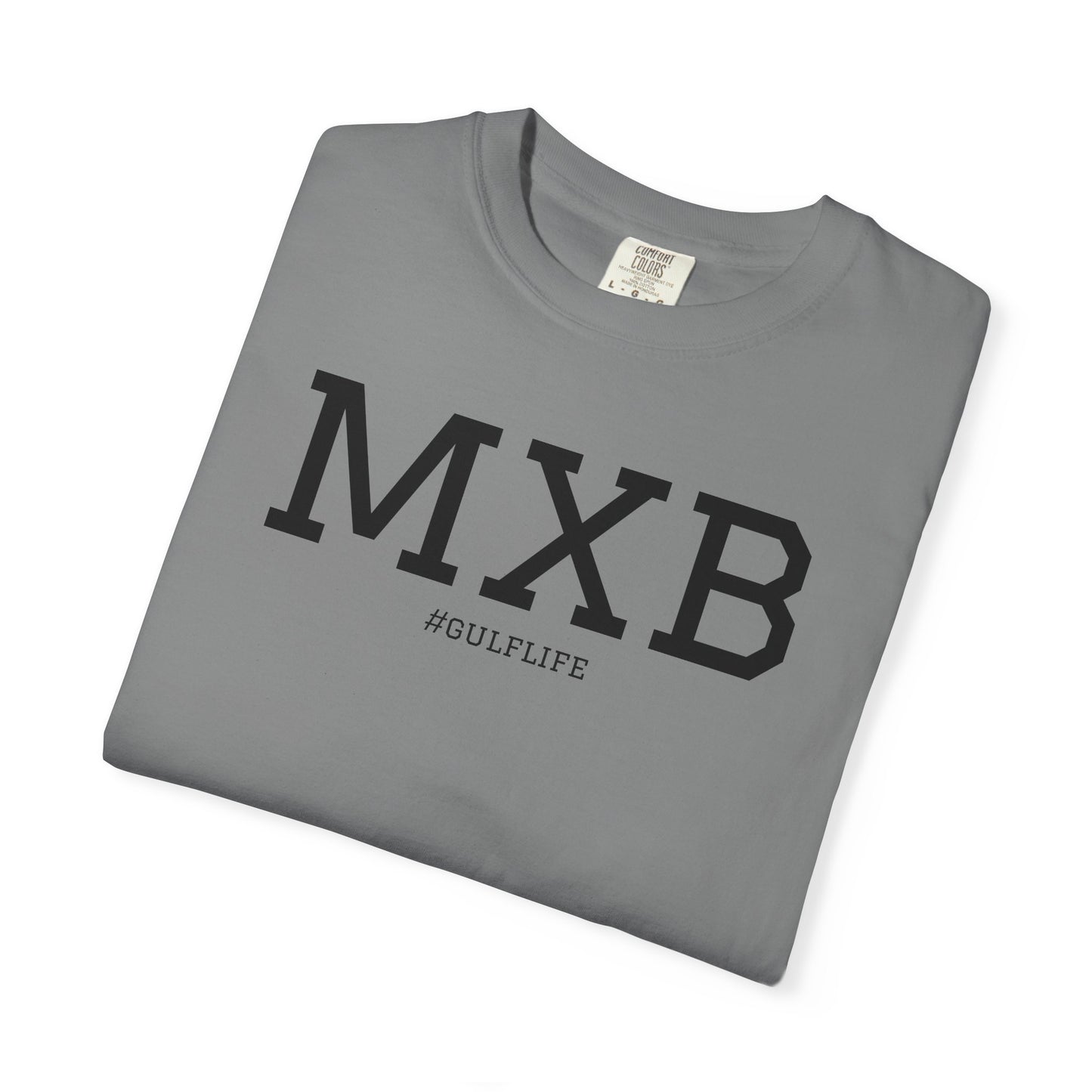 MXB Unisex Garment-Dyed T-shirt - Casual Streetwear Top