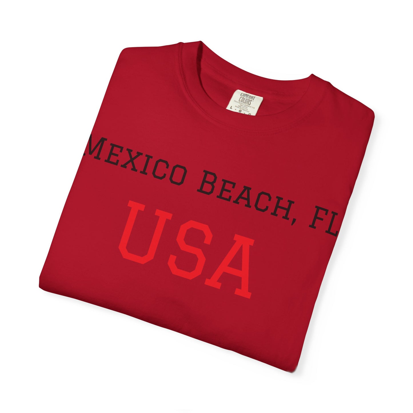 Mexico Beach USA Unisex Garment-Dyed T-Shirt