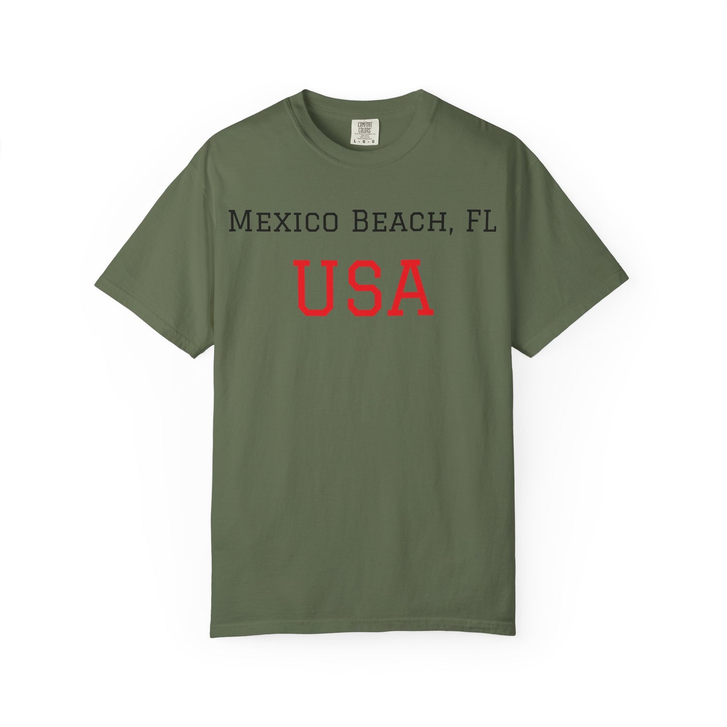 Mexico Beach USA Unisex Garment-Dyed T-Shirt