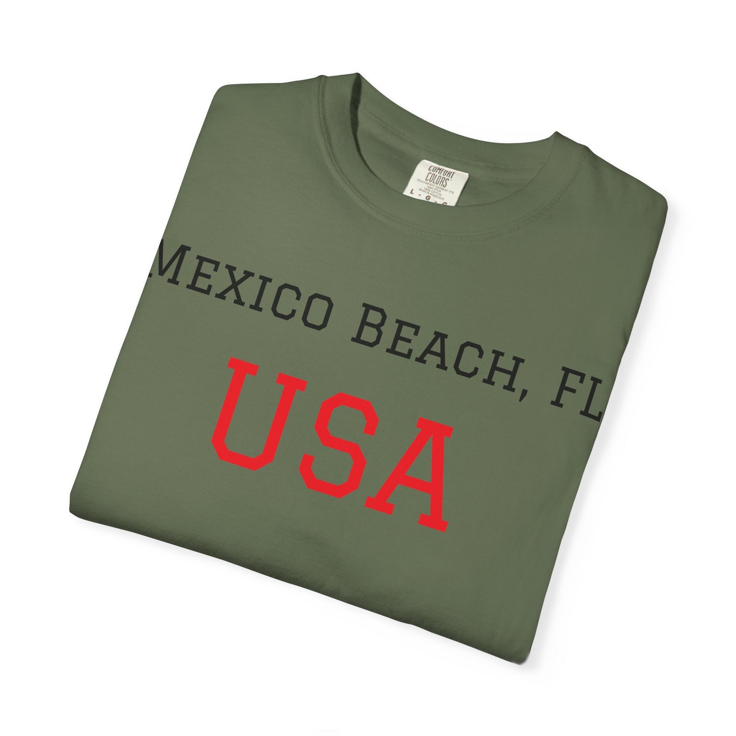 Mexico Beach USA Unisex Garment-Dyed T-Shirt