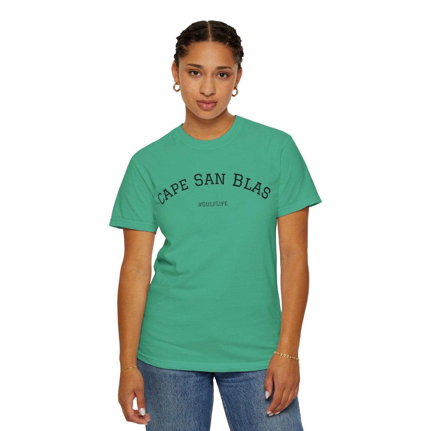 Cape San Blas Unisex Garment-Dyed T-Shirt, Beach Vibes Tee, Summer Vacation Shirt, Casual Wear, Gift for Water Lovers