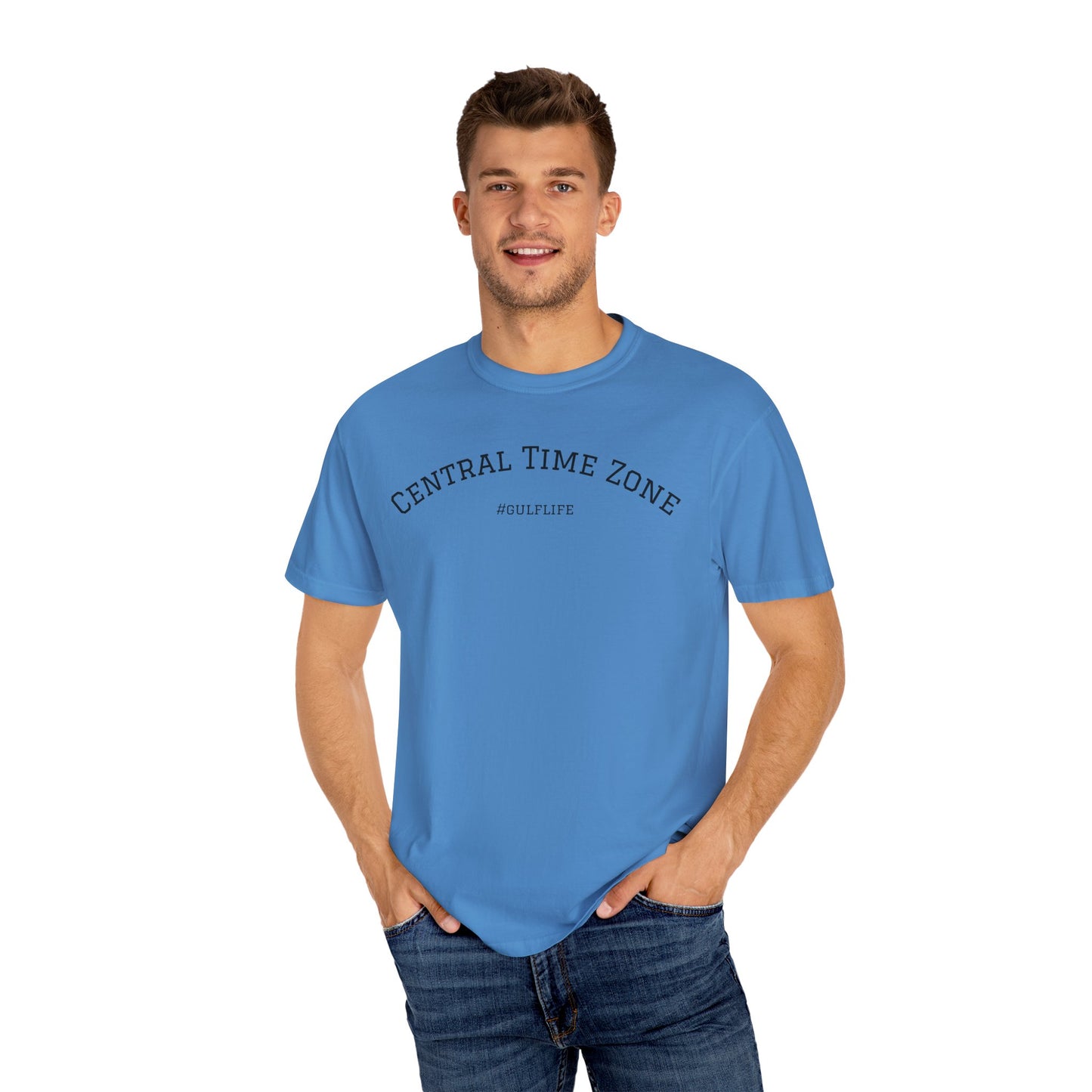 Central Time Zone Unisex Garment-Dyed T-Shirt | #GulfLife