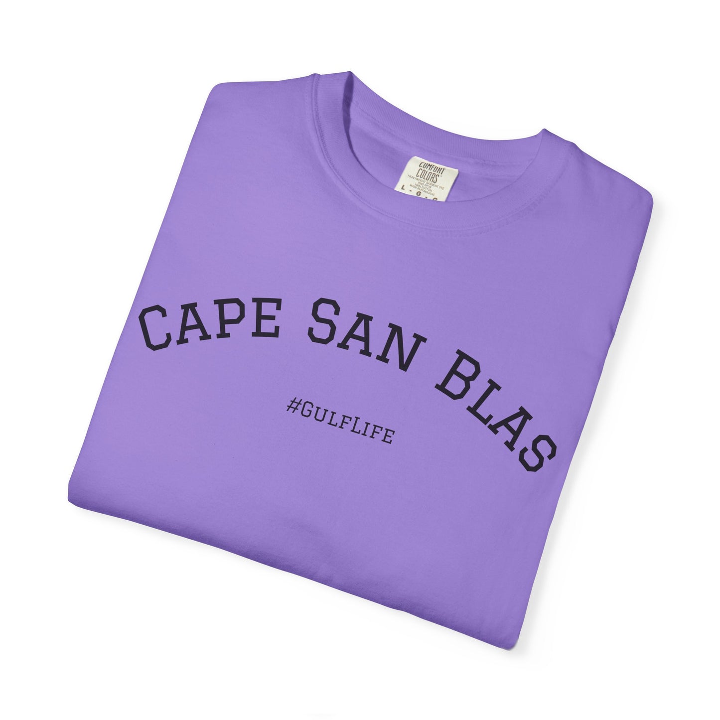 Cape San Blas Unisex Garment-Dyed T-Shirt, Beach Vibes Tee, Summer Vacation Shirt, Casual Wear, Gift for Water Lovers