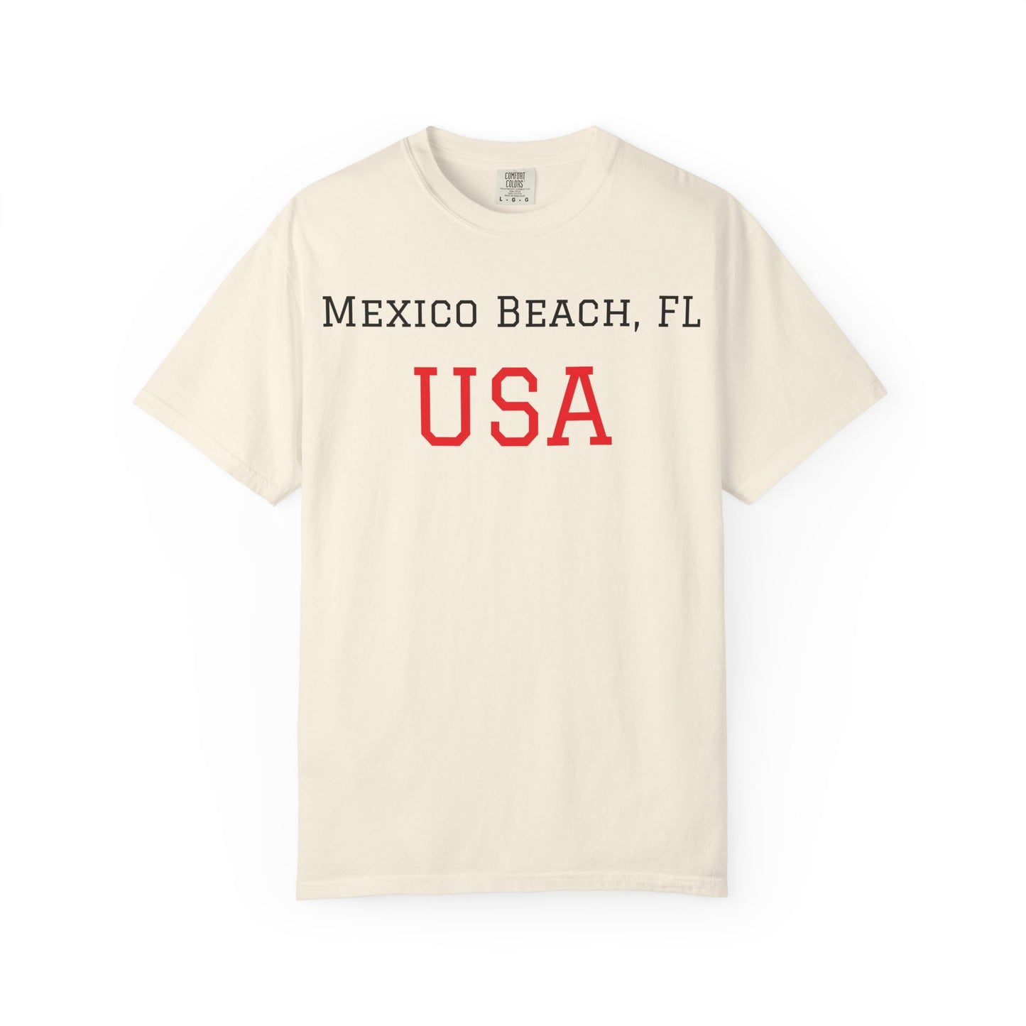 Mexico Beach USA Unisex Garment-Dyed T-Shirt
