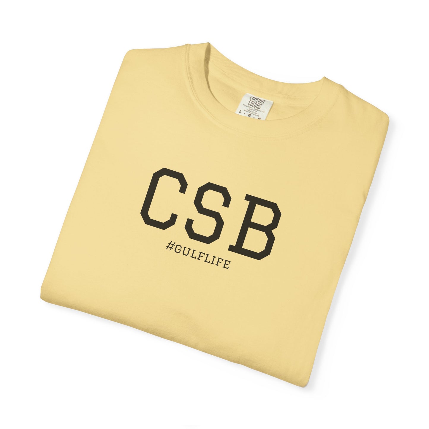 CSB #GulfLife Unisex Garment-Dyed T-Shirt - Casual Summer Vibe