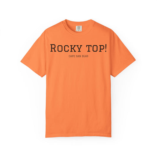 ROCKY TOP! - CAPE SAN BLAS - Unisex Garment-Dyed T-Shirt - Perfect for Beach Days & Casual Outings