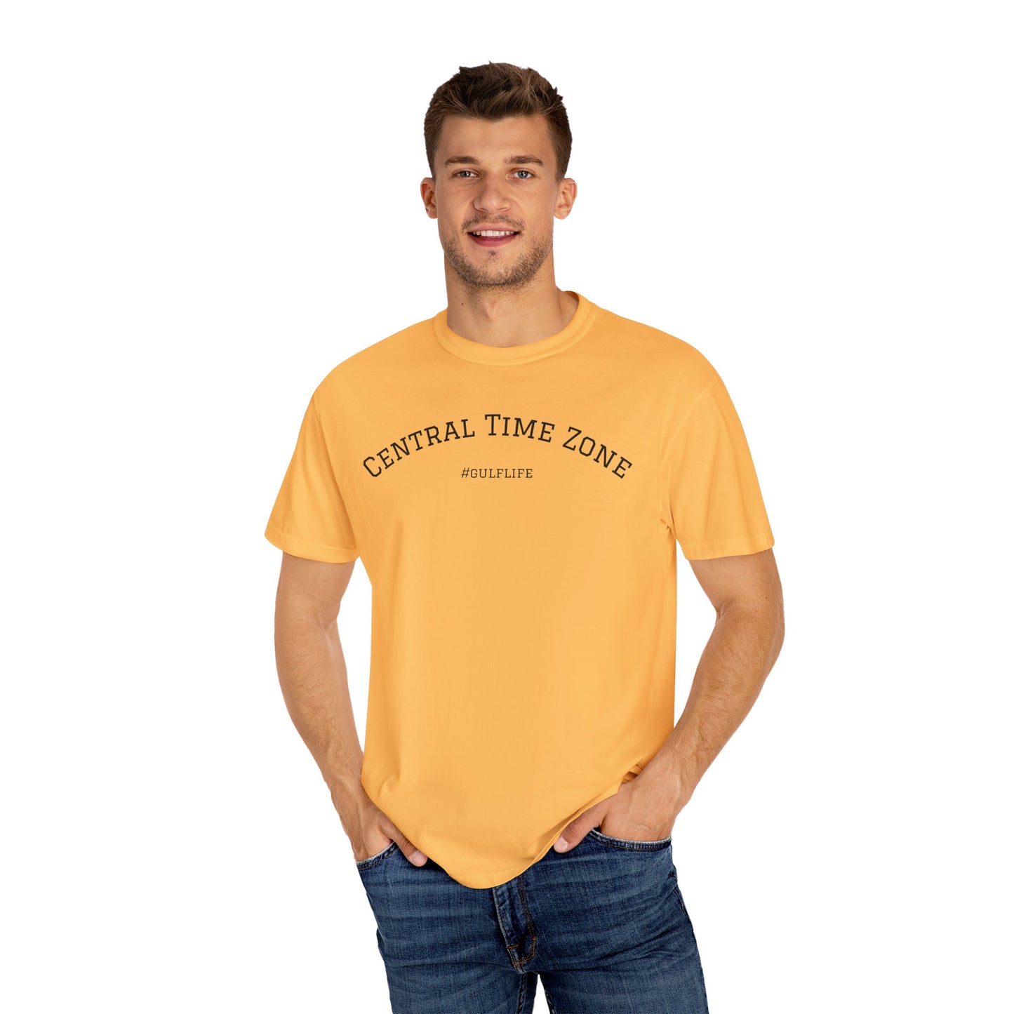 Central Time Zone Unisex Garment-Dyed T-Shirt | #GulfLife