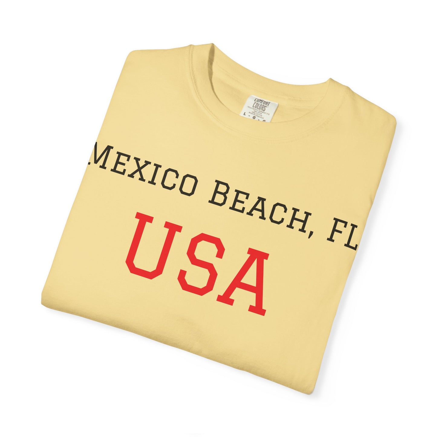 Mexico Beach USA Unisex Garment-Dyed T-Shirt