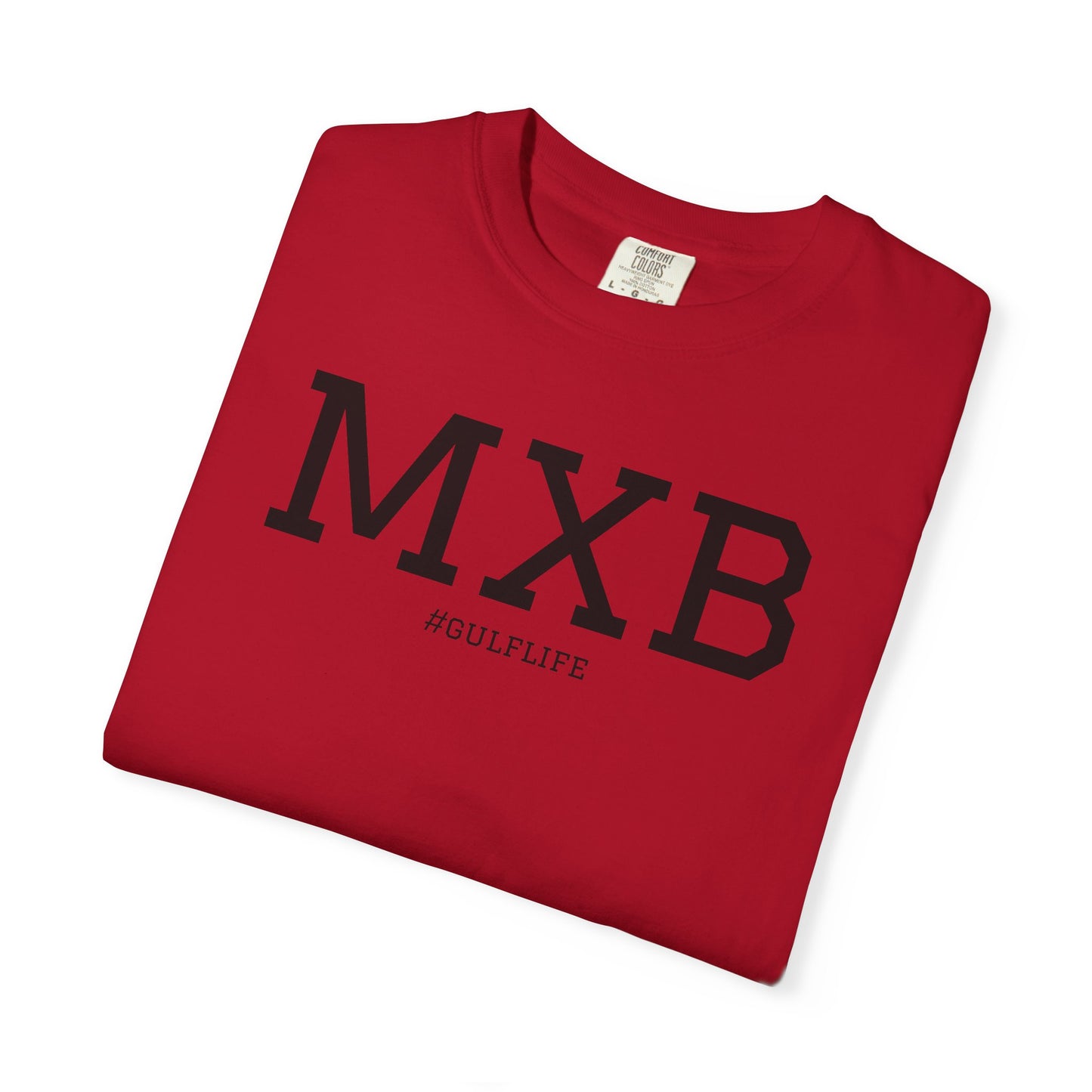 MXB Unisex Garment-Dyed T-shirt - Casual Streetwear Top