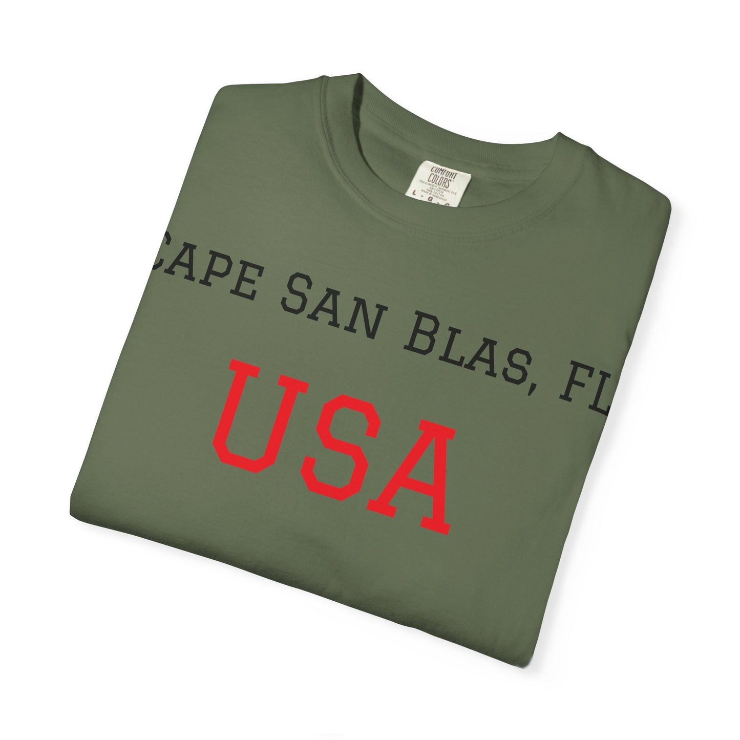 Cape San Blas, FL USA Unisex Garment-Dyed T-Shirt
