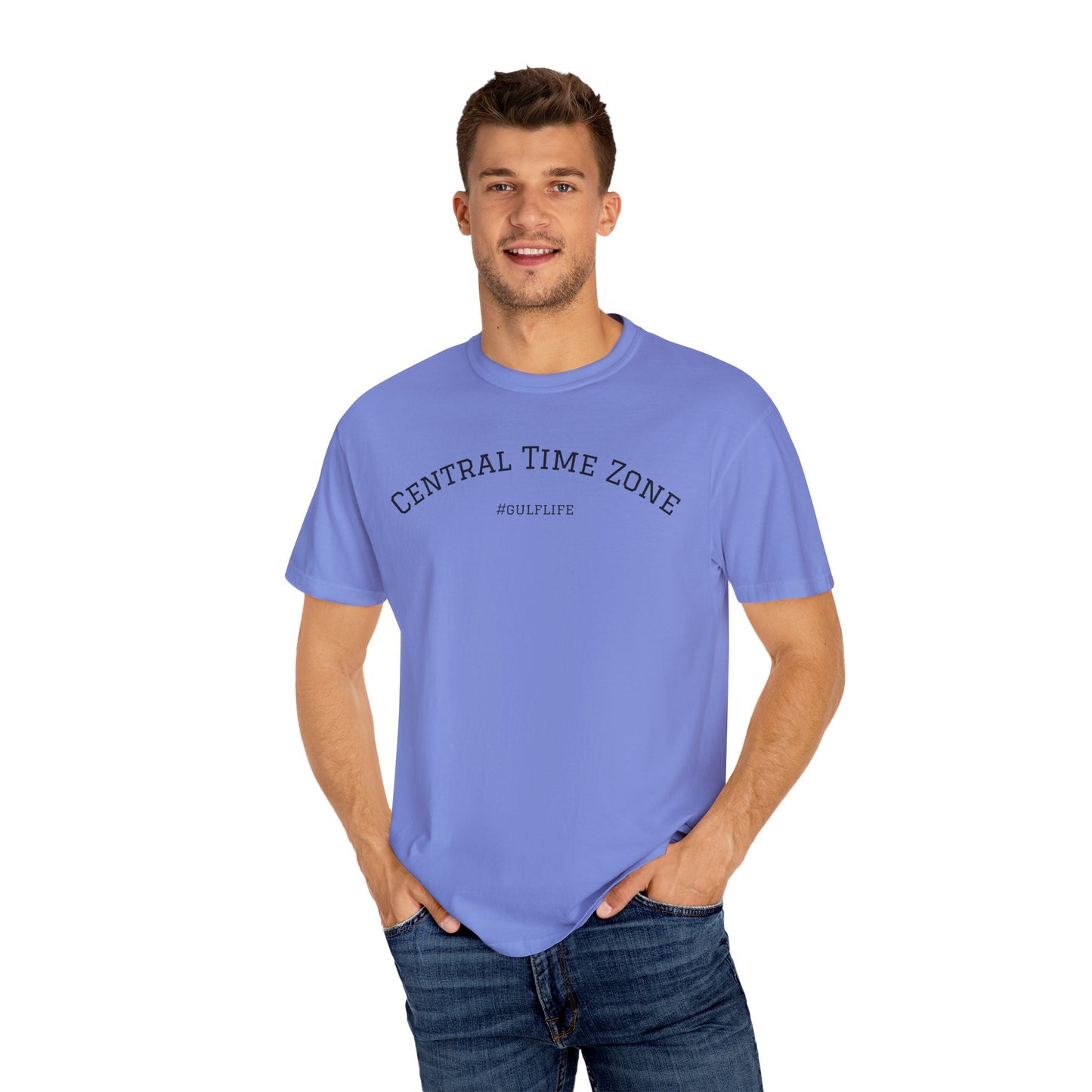Central Time Zone Unisex Garment-Dyed T-Shirt | #GulfLife