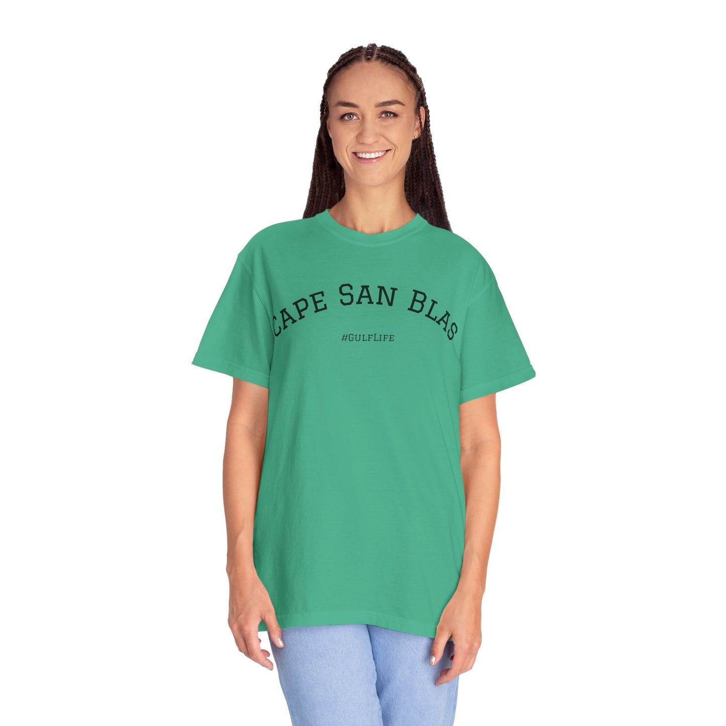 Cape San Blas Unisex Garment-Dyed T-Shirt, Beach Vibes Tee, Summer Vacation Shirt, Casual Wear, Gift for Water Lovers