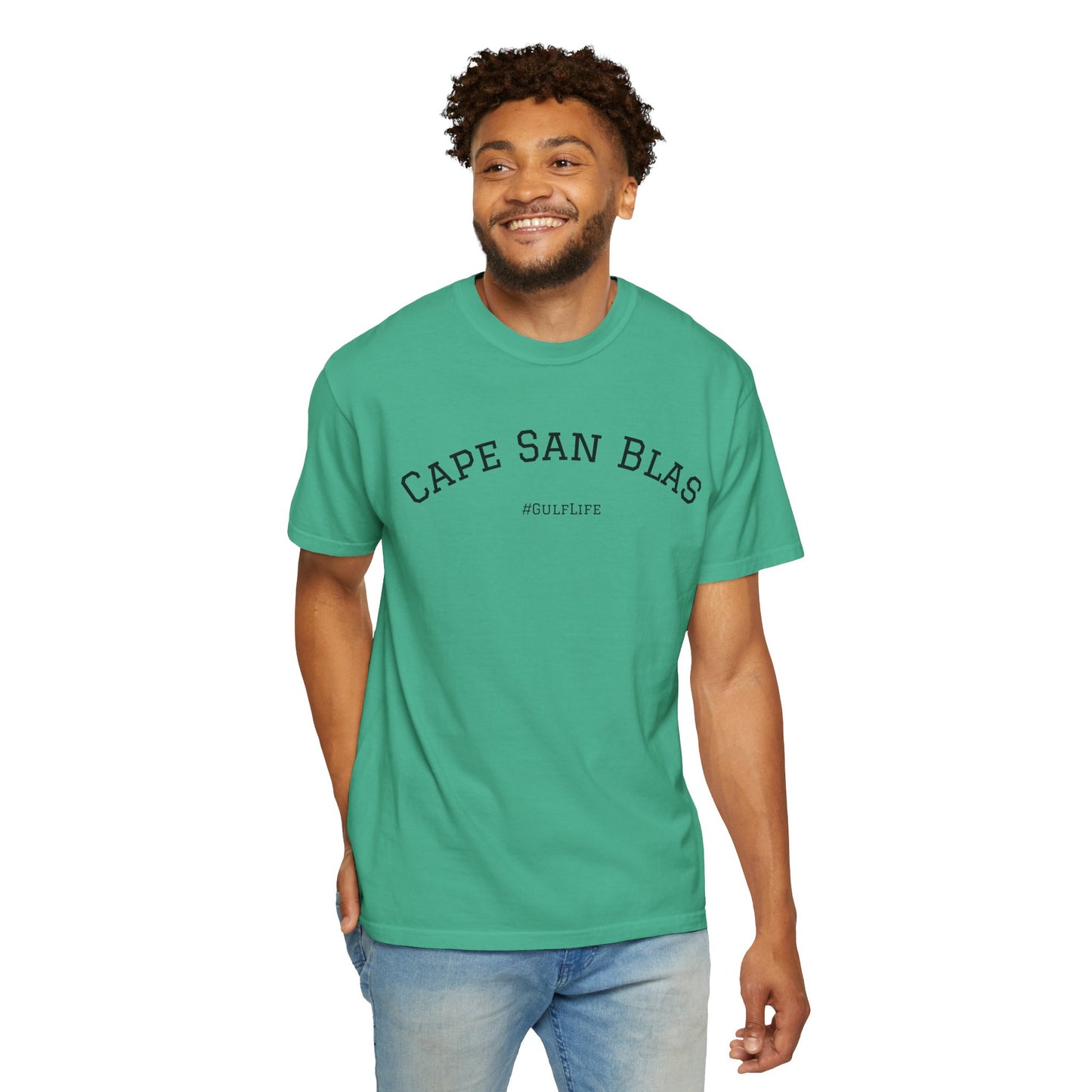 Cape San Blas Unisex Garment-Dyed T-Shirt, Beach Vibes Tee, Summer Vacation Shirt, Casual Wear, Gift for Water Lovers