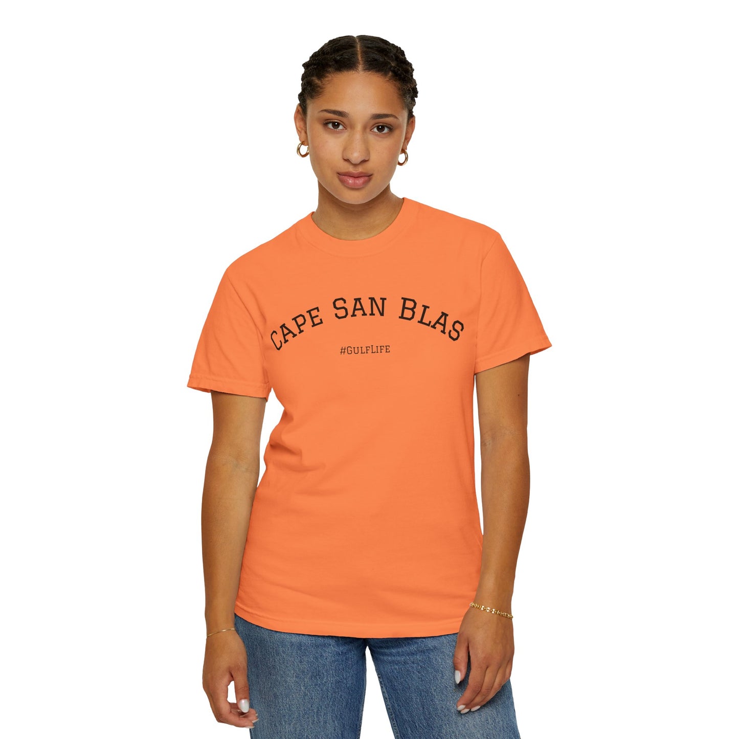 Cape San Blas Unisex Garment-Dyed T-Shirt, Beach Vibes Tee, Summer Vacation Shirt, Casual Wear, Gift for Water Lovers