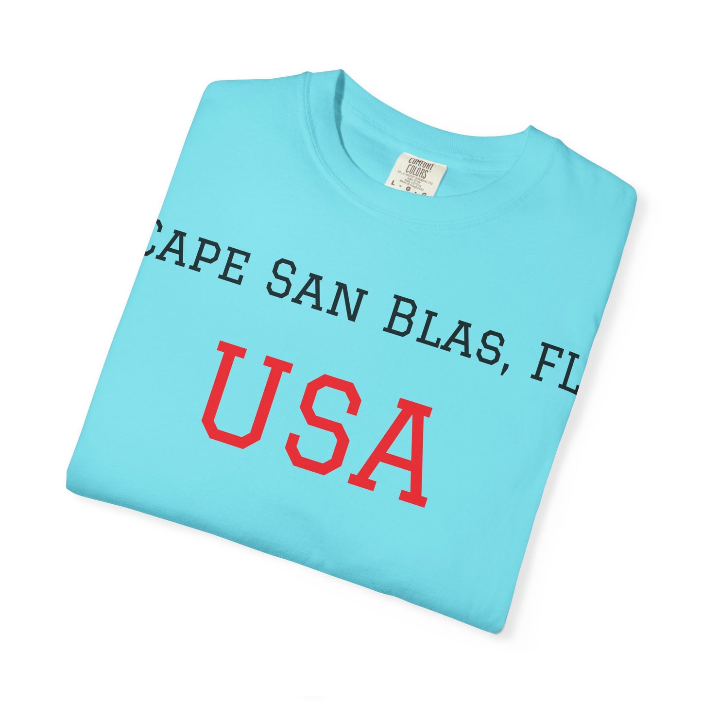 Cape San Blas, FL USA Unisex Garment-Dyed T-Shirt